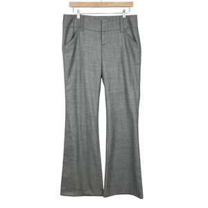 Alice Olivia Minimalist Wide Leg Wool Dress Pants Womens 8 Light Stretch Career